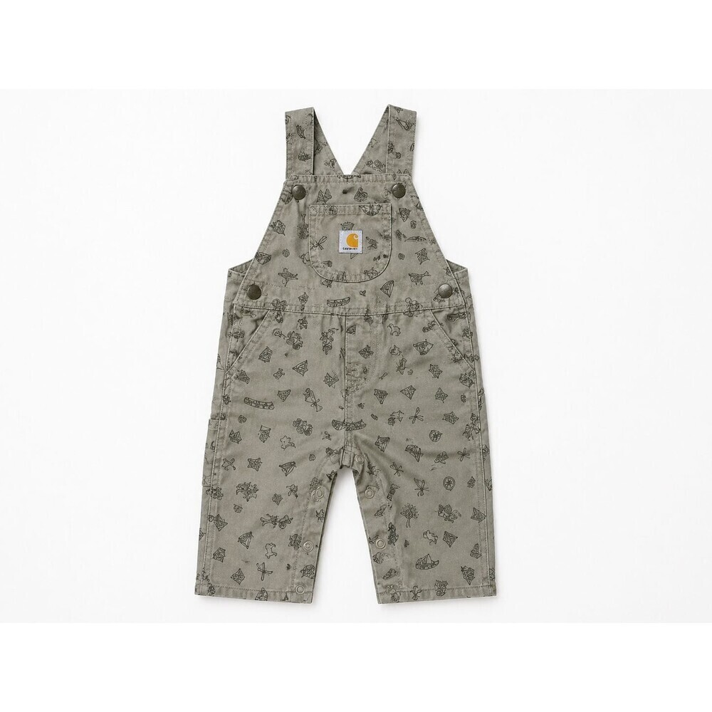 Carhartt Overalls Size 12 Months Outdoors Camping Print Tent Canoe Hiking